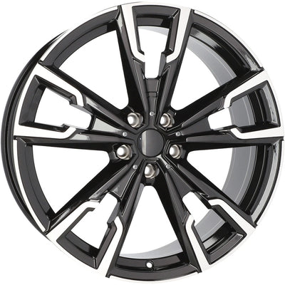 Alu kola pro BMW YF5710 8x20 5x112 ET46 66.6 Black Polished | Wheelsup.cz