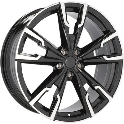 Alu kola pro BMW YF5710 8x20 5x112 ET46 66.6 Black Polished | Wheelsup.cz