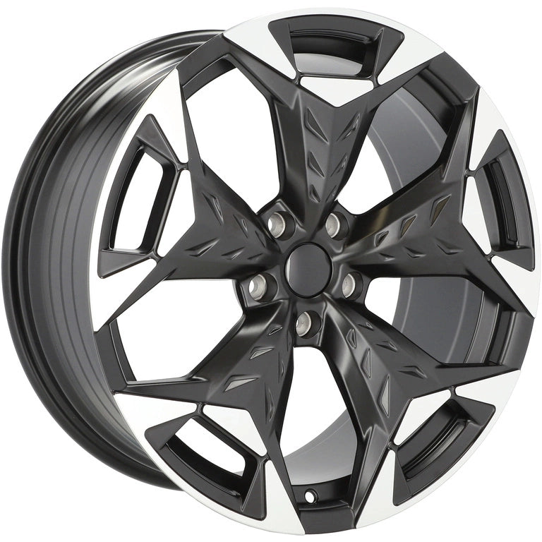 Alu kola pro Cupra YF5717 8x18 5x112 ET38 57.1 Black Polished Half Matt | Wheelsup.cz