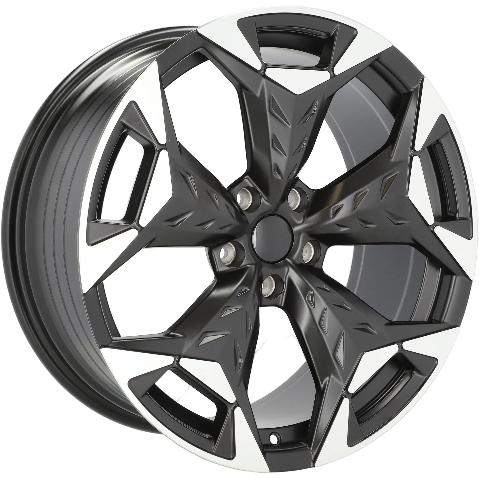 Alu kola pro Cupra YF5717 8x18 5x112 ET38 57.1 Black Polished Half Matt | Wheelsup.cz