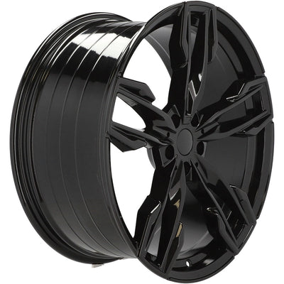 Alu kola pro BMW YF5718 9.5x20 5x112 ET43 66.6 Black | Wheelsup.cz