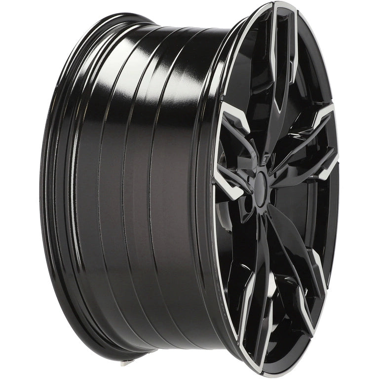 Alu kola pro BMW YF5718 8x20 5x112 ET27 66.6 Black Polished | Wheelsup.cz