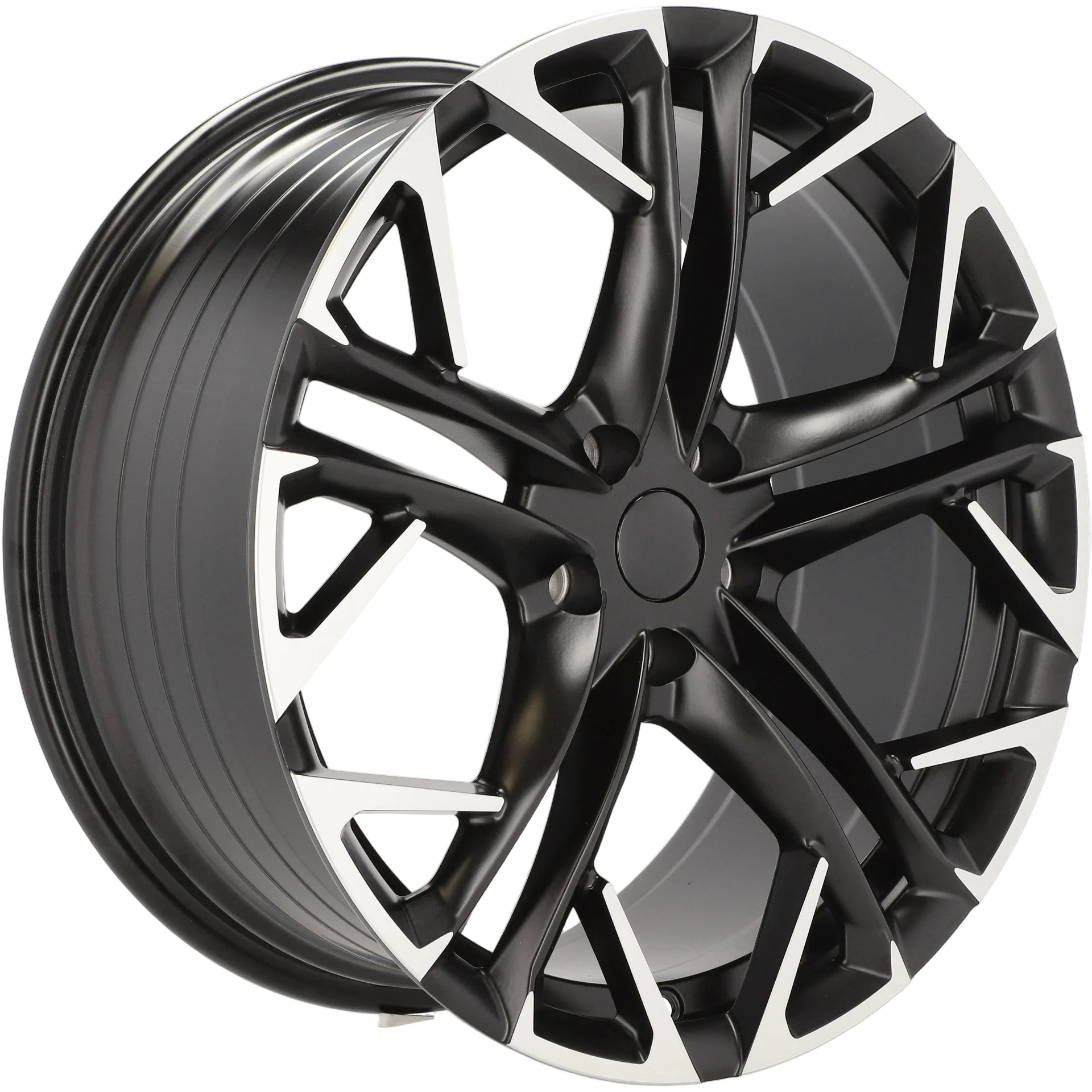 Alu kola pro Cupra YF5719 8.5x19 5x112 ET38 57.1 Black Polished Half Matt | Wheelsup.cz