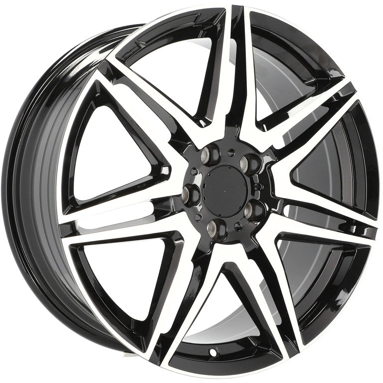 Alu kola pro Mercedes YF7075 8x19 5x112 ET52 66.6 Black Polished | Wheelsup.cz