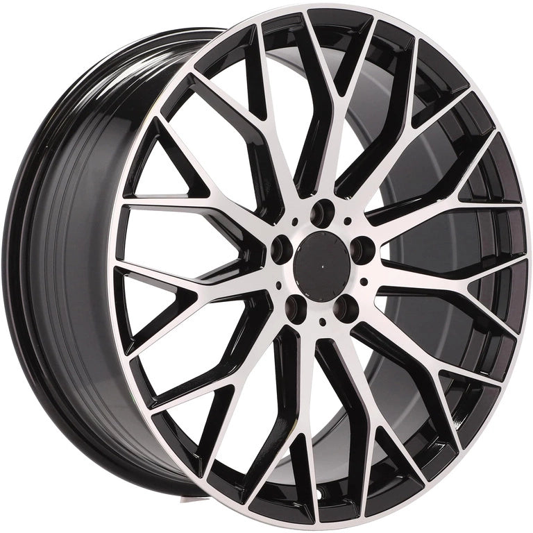 Alu kola pro Mercedes YS1180 8.5x19 5x112 ET40 66.6 Black Polished | Wheelsup.cz