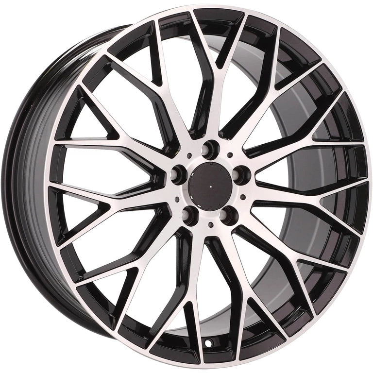 Alu kola pro Mercedes YS1180 8x18 5x112 ET43 66.6 Black Polished | Wheelsup.cz