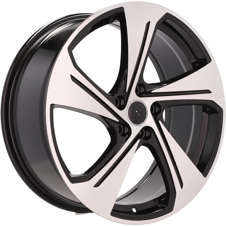 Alu kola pro Audi YS1270 8x18 5x112 ET46 57.1 Black Polished | Wheelsup.cz