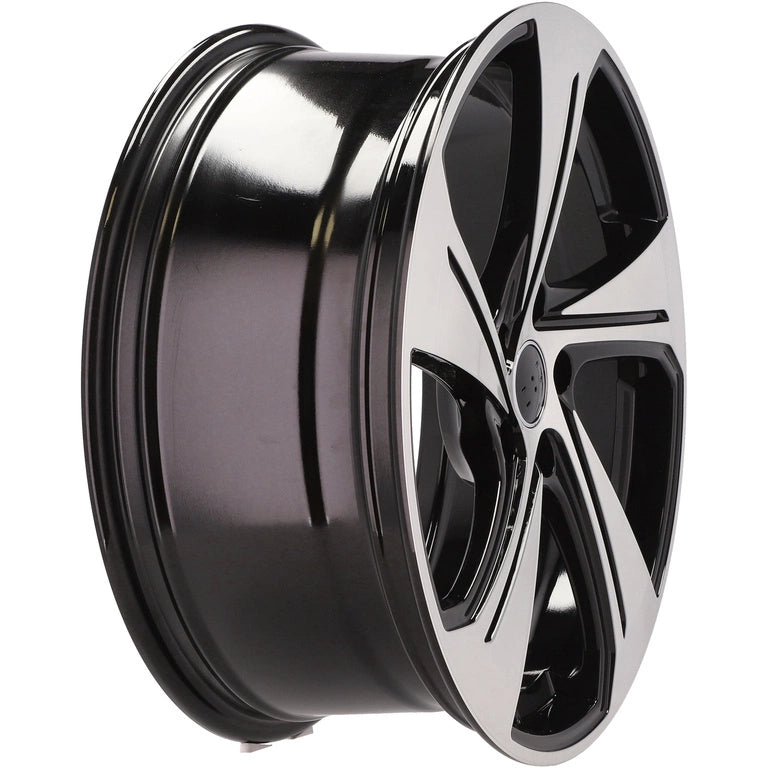 Alu kola pro Audi YS1270 8x18 5x112 ET46 57.1 Black Polished | Wheelsup.cz