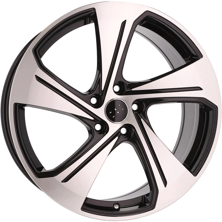 Alu kola pro Audi YS1270 8x18 5x112 ET46 57.1 Black Polished | Wheelsup.cz
