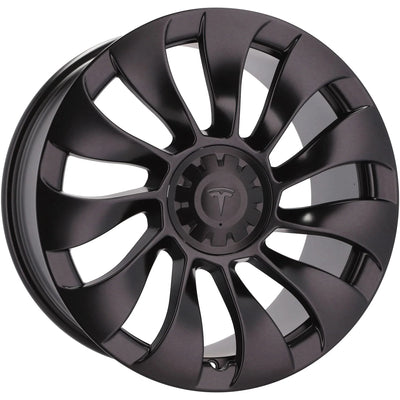 Alu kola pro Tesla YS214 9.5x21 5x114.3 ET40 64.1 Black Half Matt | Wheelsup.cz