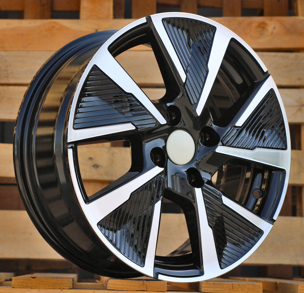 Alu kola pro Peugeot B5906F 6.5x16 4x108 ET32 Black Polished