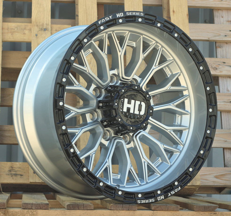 Alu kola pro Offroad D1973 10x20 8x180 ET  Silver Black