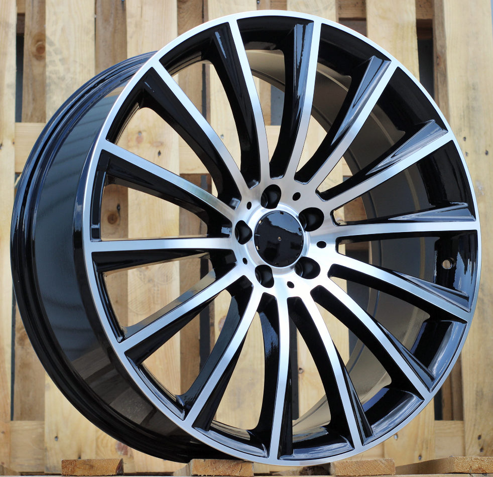 Alu kola pro Mercedes B1048 8x19 5x112 ET43 Black Polished