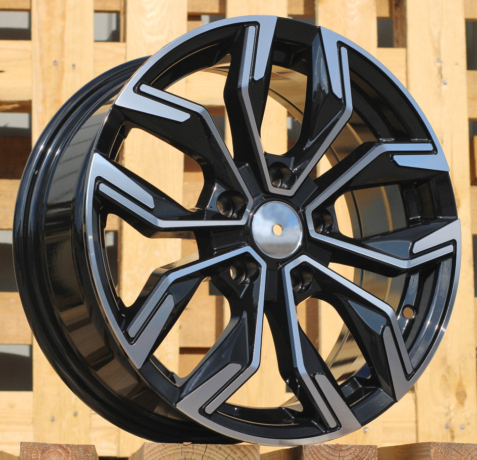 Alu kola pro Renault B1518 6.5x16 5x114.3 ET40 Black Polished