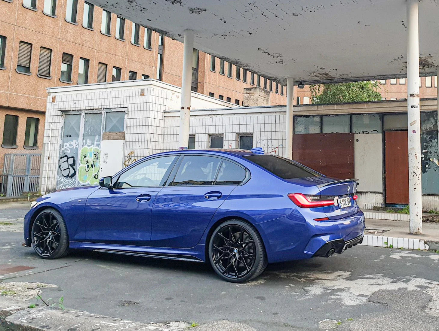 Alu kola pro BMW B1383 9.5x19 5x112 ET37 66.6 Black Half Matt | Wheelsup.cz