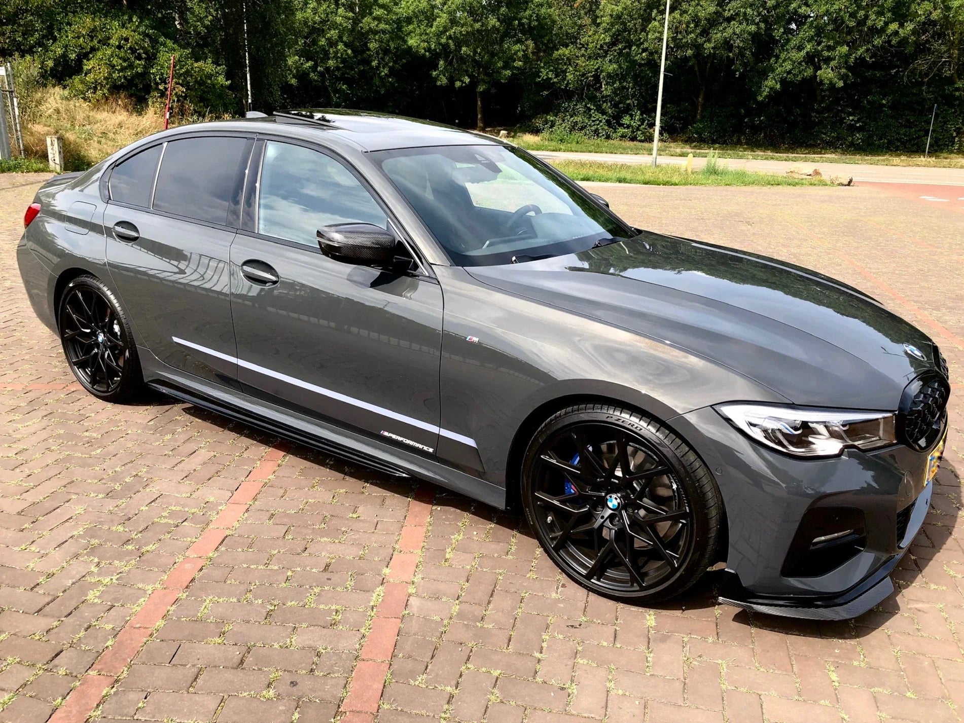 Alu kola pro BMW B1383 9.5x19 5x112 ET37 66.6 Black Half Matt | Wheelsup.cz