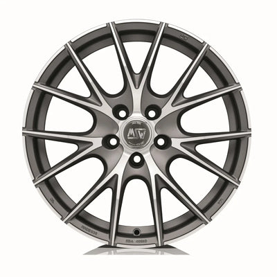 Alu kola MSW 25 9x18 5x110 ET34 Matt Titanium Full Polished | Wheelsup.cz