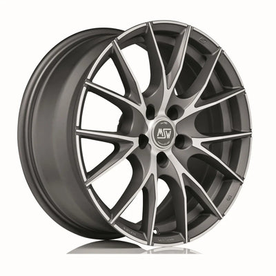 Alu kola MSW 25 6x15 4x100 ET42 Matt Titanium Full Polished | Wheelsup.cz