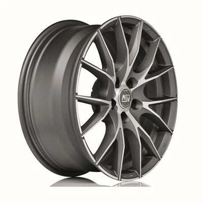 Alu kola MSW 25 9x18 5x110 ET34 Matt Titanium Full Polished | Wheelsup.cz
