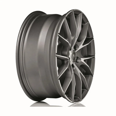 Alu kola MSW 25 9x18 5x110 ET34 Matt Titanium Full Polished | Wheelsup.cz