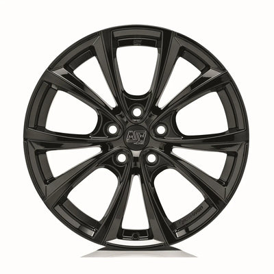 Alu kola MSW 27T 9.5x19 5x120 ET40 Gloss Black | Wheelsup.cz