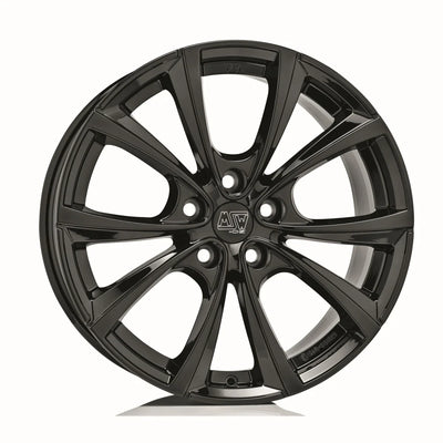 Alu kola MSW 27T 9.5x19 5x120 ET40 Gloss Black | Wheelsup.cz