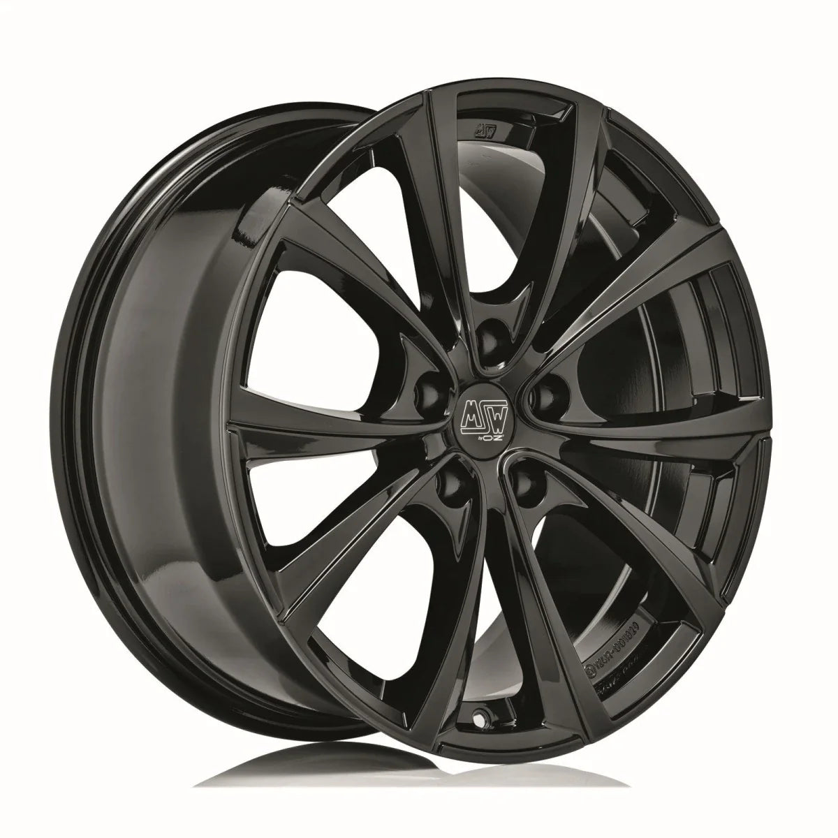 Alu kola MSW 27T 10.5x19 5x120 ET45 Gloss Black