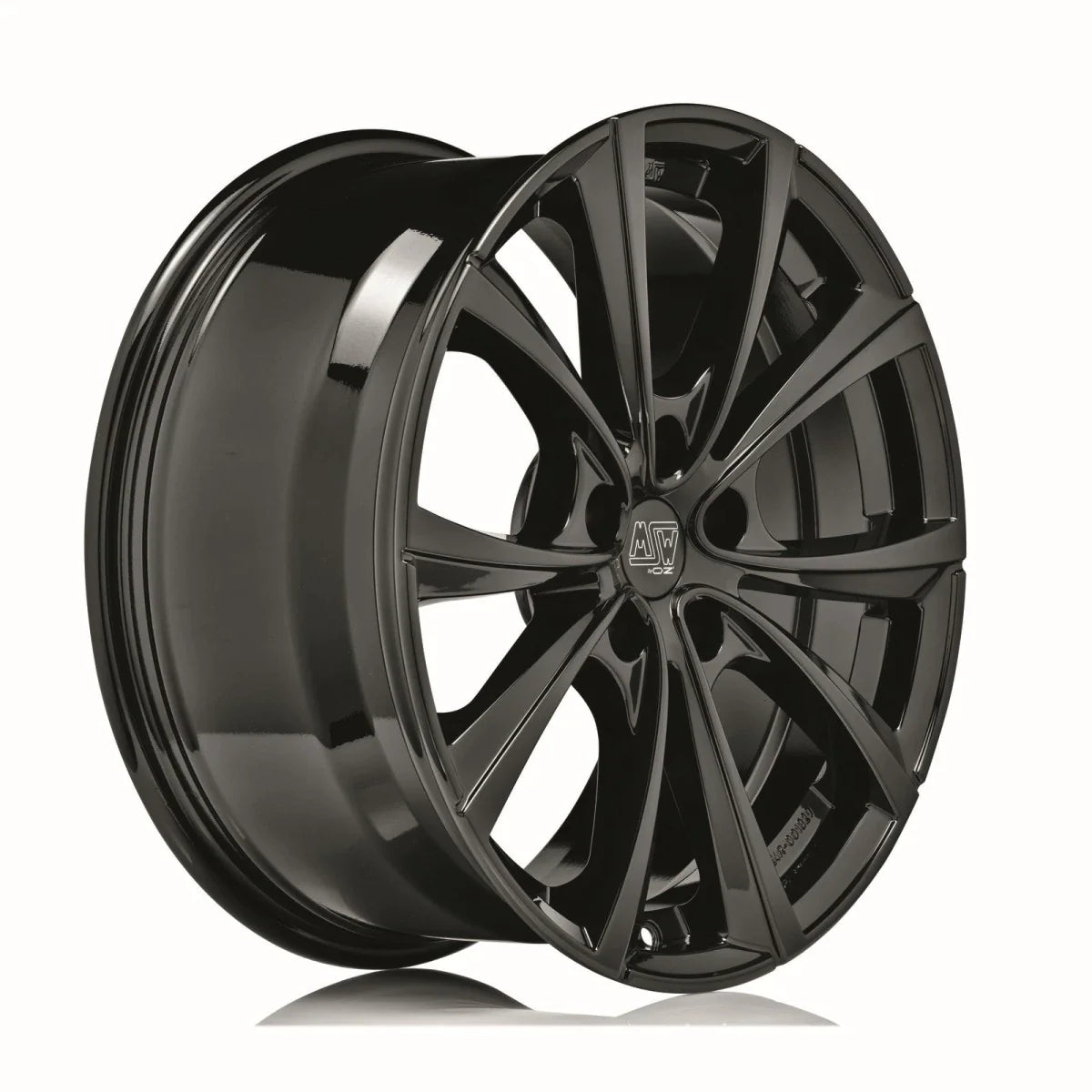 Alu kola MSW 27T 10.5x19 5x120 ET45 Gloss Black