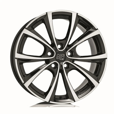 Alu kola MSW 27T 10.5x19 5x120 ET45 Gloss Black Full Polished | Wheelsup.cz