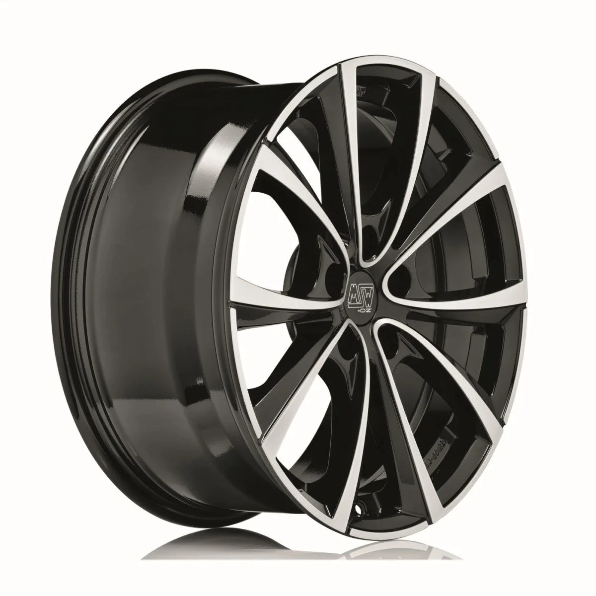 Alu kola MSW 27T 10.5x19 5x120 ET45 Gloss Black Full Polished