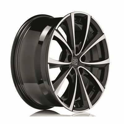 Alu kola MSW 27T 8.5x18 5x114.3 ET40 Gloss Black Full Polished | Wheelsup.cz