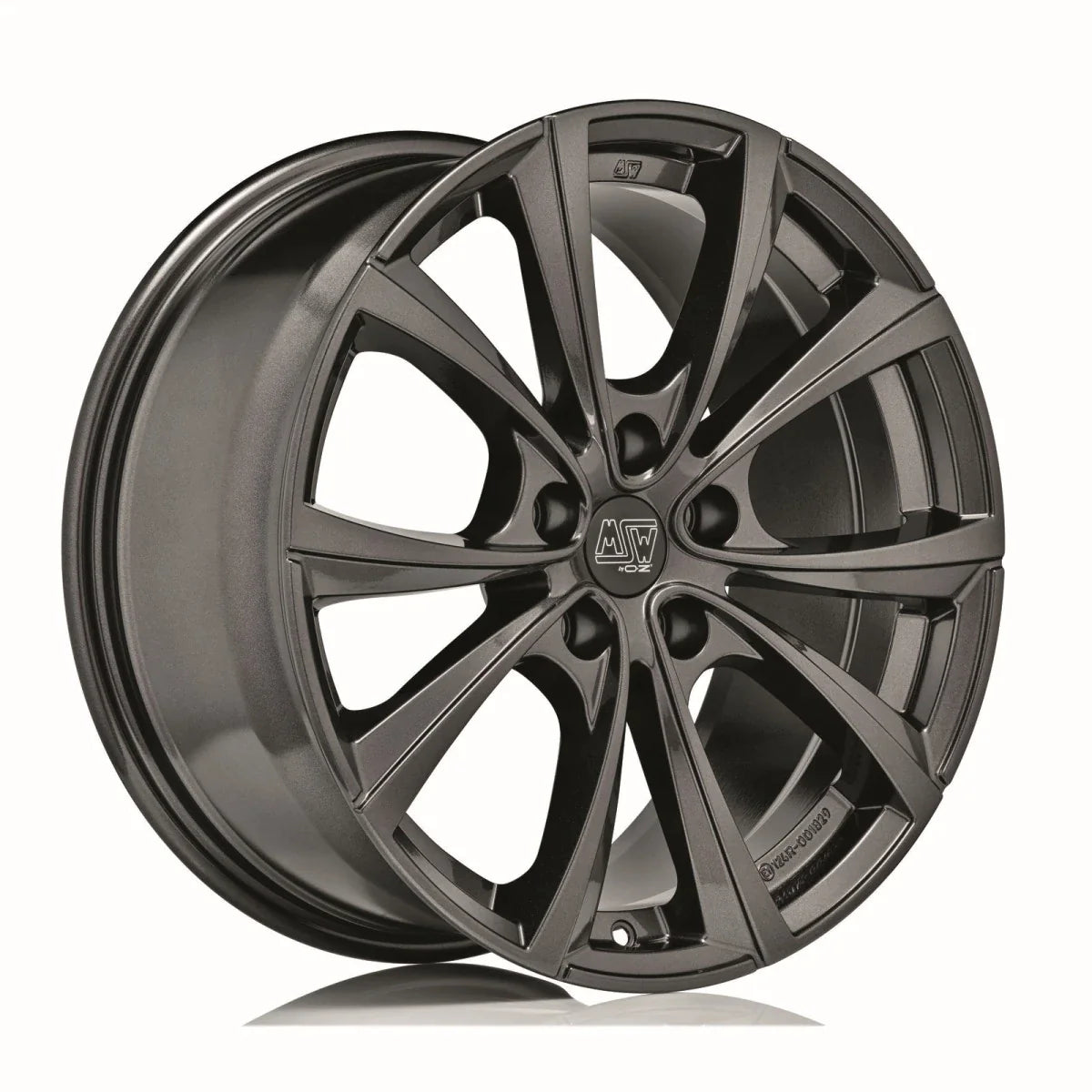 Alu kola MSW 27T 9.5x20 5x114.3 ET45 Gloss Dark Grey