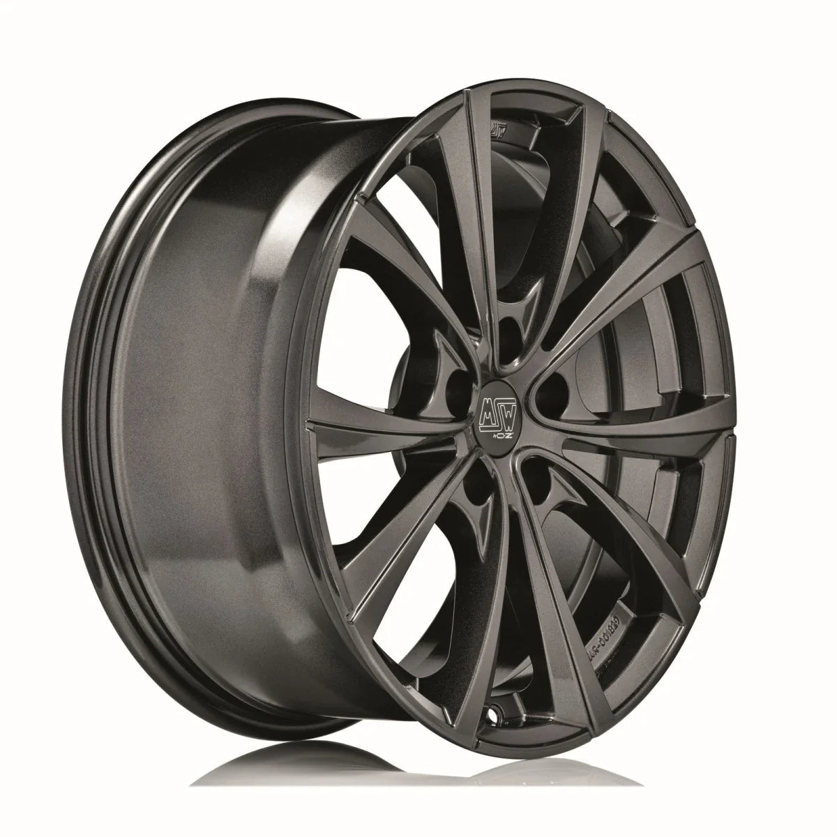 Alu kola MSW 27T 10.5x19 5x120 ET45 Gloss Dark Grey