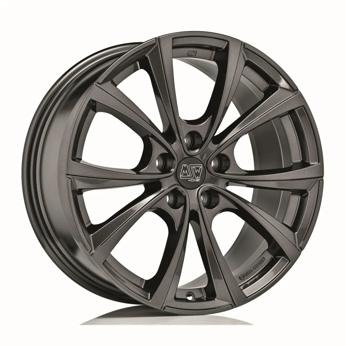 Alu kola MSW 27T 9.5x20 5x114.3 ET45 Gloss Dark Grey