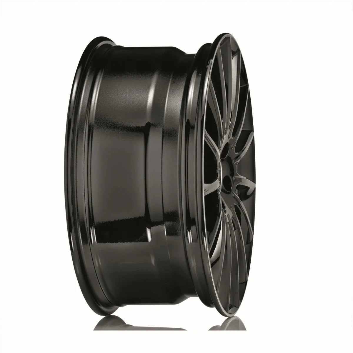 Alu kola MSW 30 7.5x17 5x112 ET48 Gloss Black+Diamond Lip