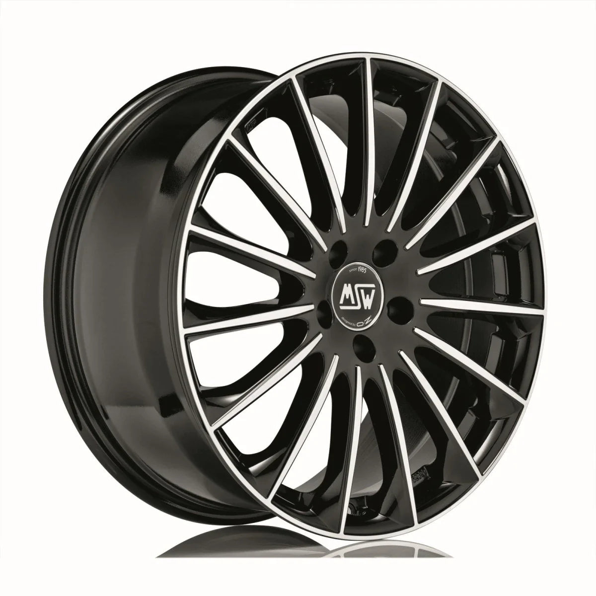 Alu kola MSW 30 8x18 5x112 ET50 Gloss Black Full Polished