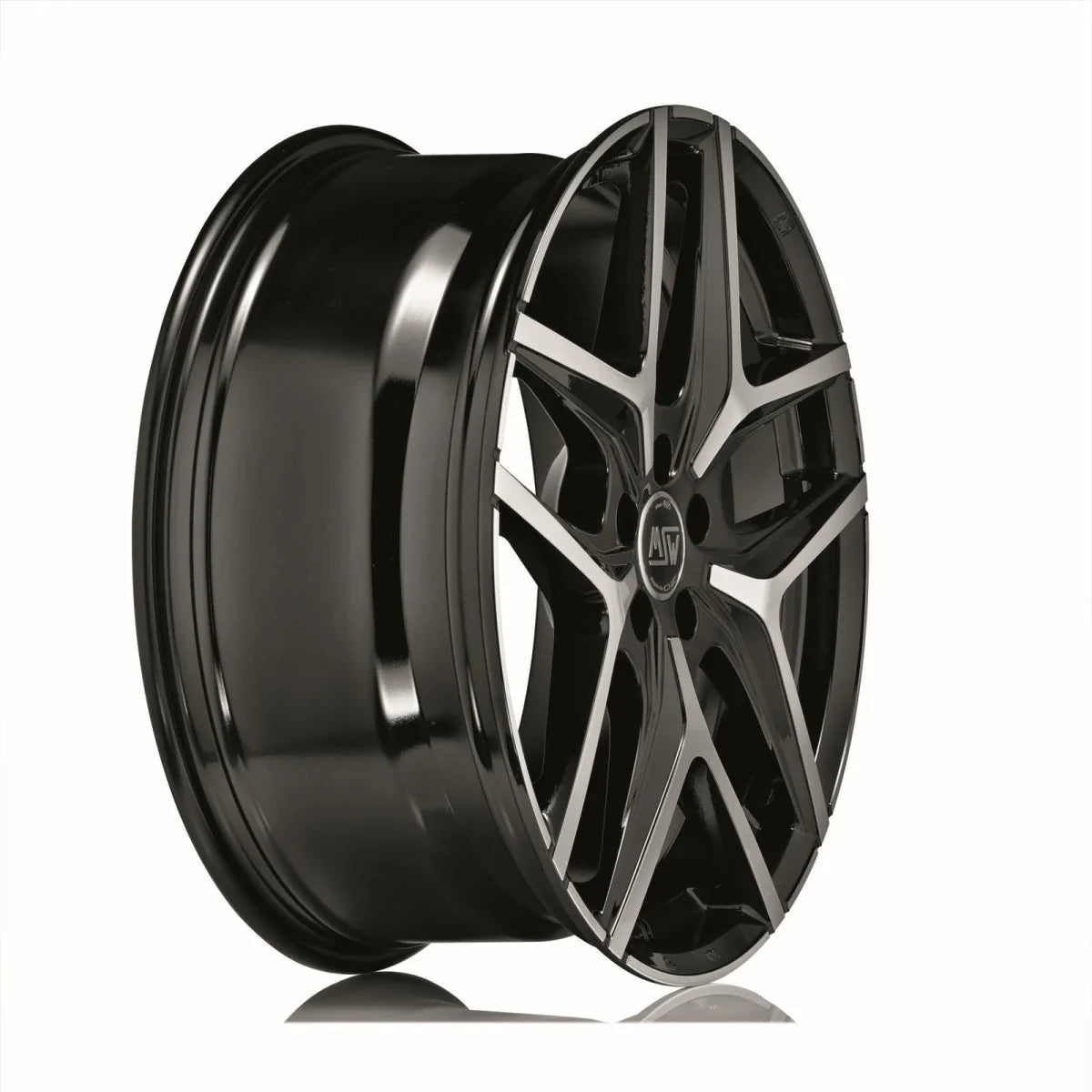 Alu kola MSW 40 8x19 5x114.3 ET45 Gloss Black Full Polished