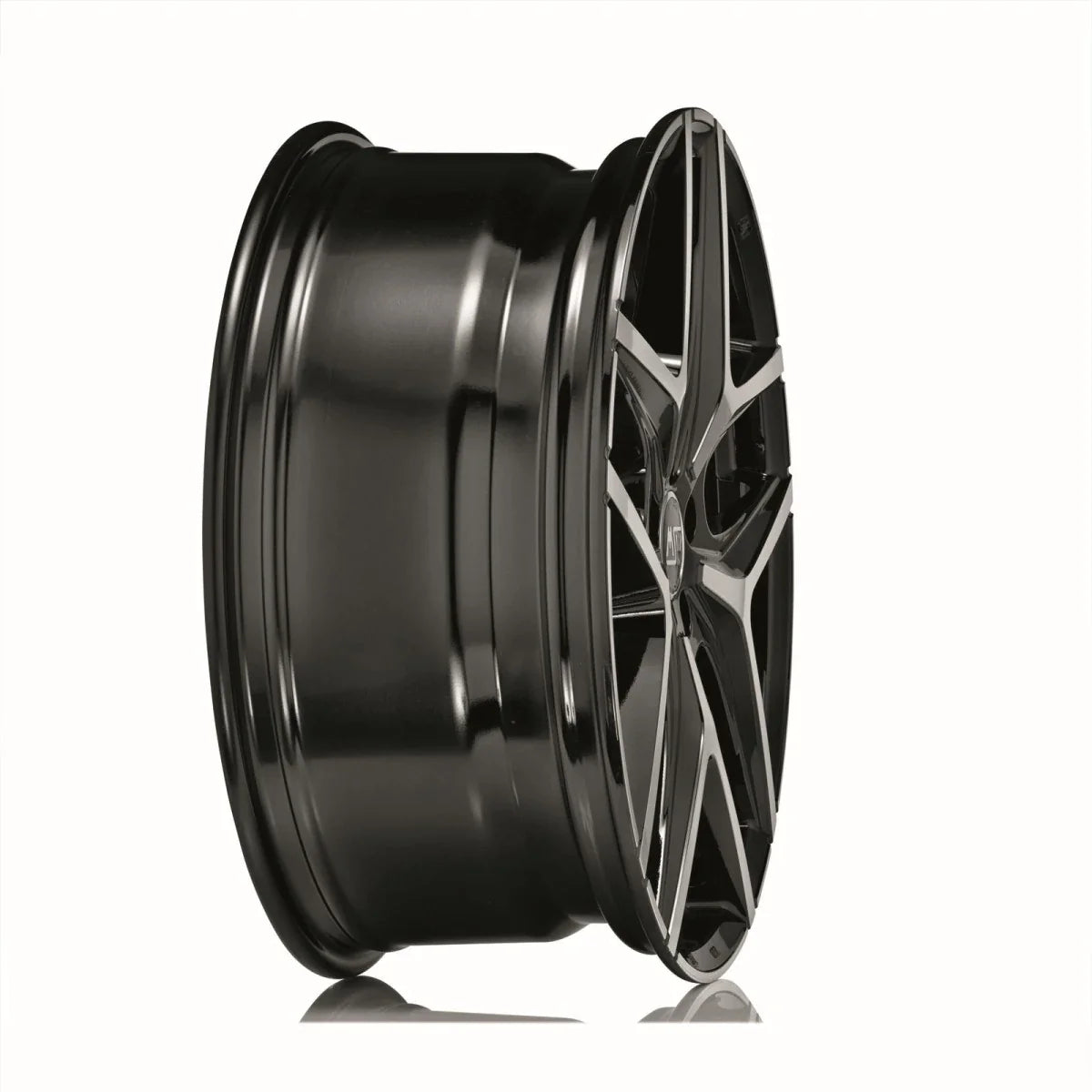 Alu kola MSW 40 8x18 5x127 ET40 Gloss Black Full Polished