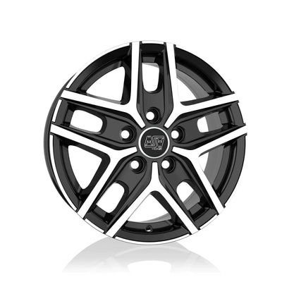 Alu kola MSW 40 VAN 6.5x16 5x114.3 ET44 Gloss Black Full Polished | Wheelsup.cz