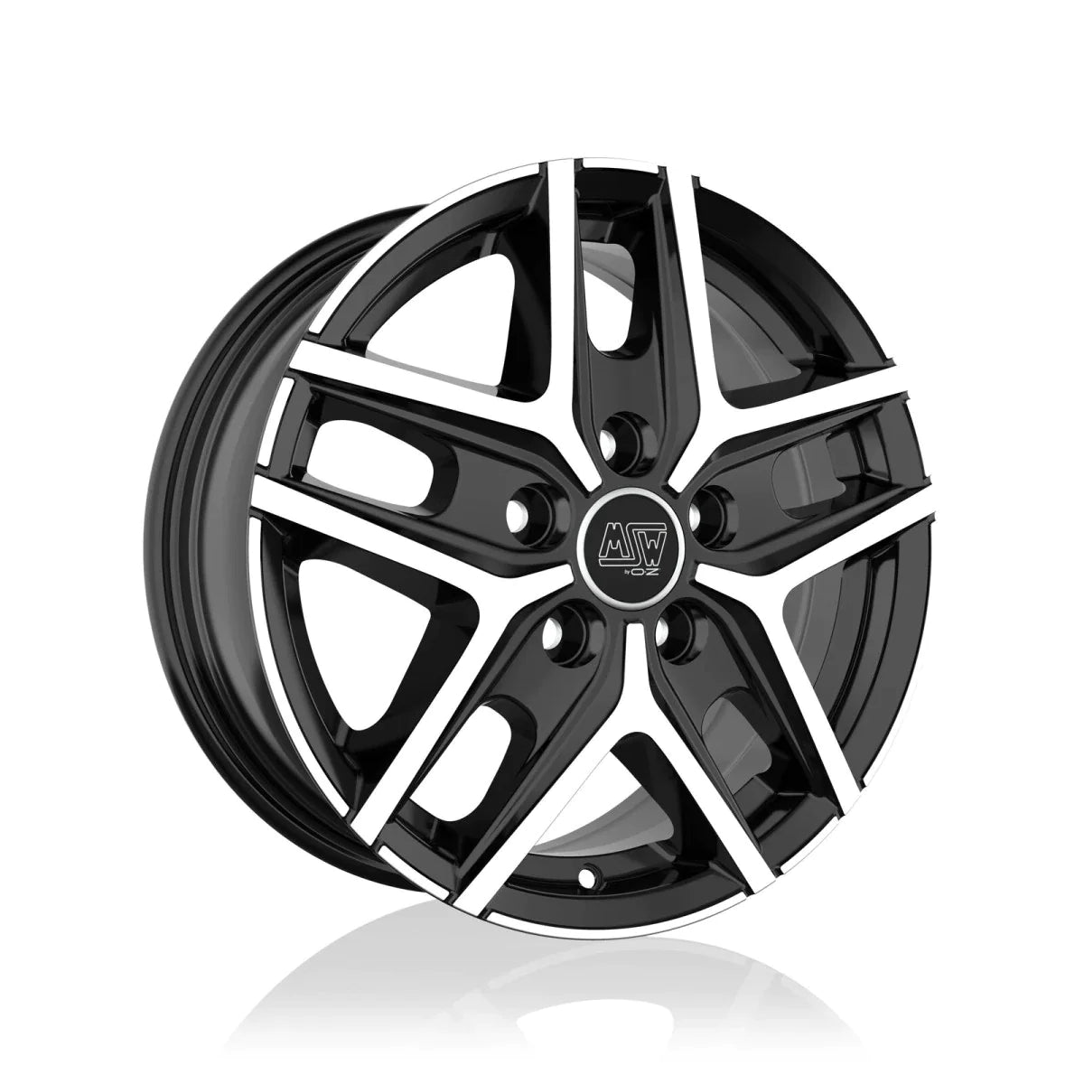 Alu kola MSW 40 VAN 6.5x16 5x120 ET50 Gloss Black Full Polished