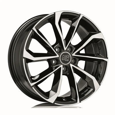 Alu kola MSW 42 8x19 5x114.3 ET40 Gloss Black Full Polished | Wheelsup.cz