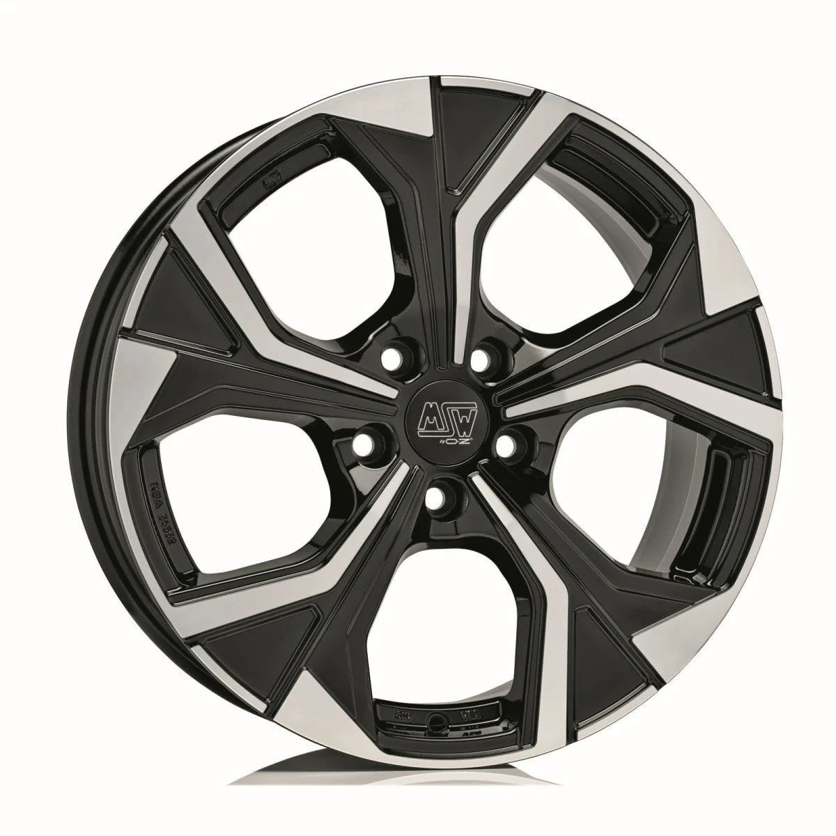 Alu kola MSW 43 8.5x20 5x112 ET45 Gloss Black Full Polished