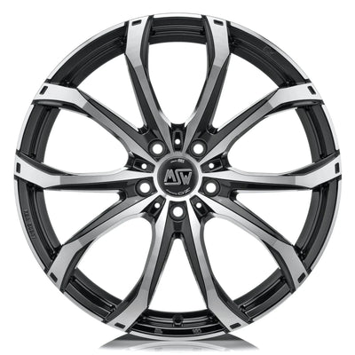 Alu kola MSW 48 8x18 5x112 ET28 66,6 černá | Wheelsup.cz
