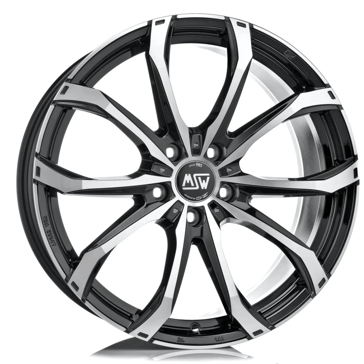 Alu kola MSW 48 10x21 5x110 ET25 Gloss Black Full Polished | Wheelsup.cz