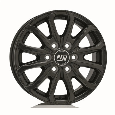Alu kola MSW 48 VAN 6 HOLES 6.5x16 6x130 ET62 Matt Black | Wheelsup.cz