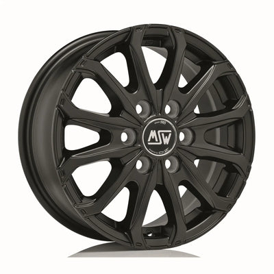 Alu kola MSW 48 VAN 6 HOLES 6.5x16 6x130 ET62 Matt Black | Wheelsup.cz