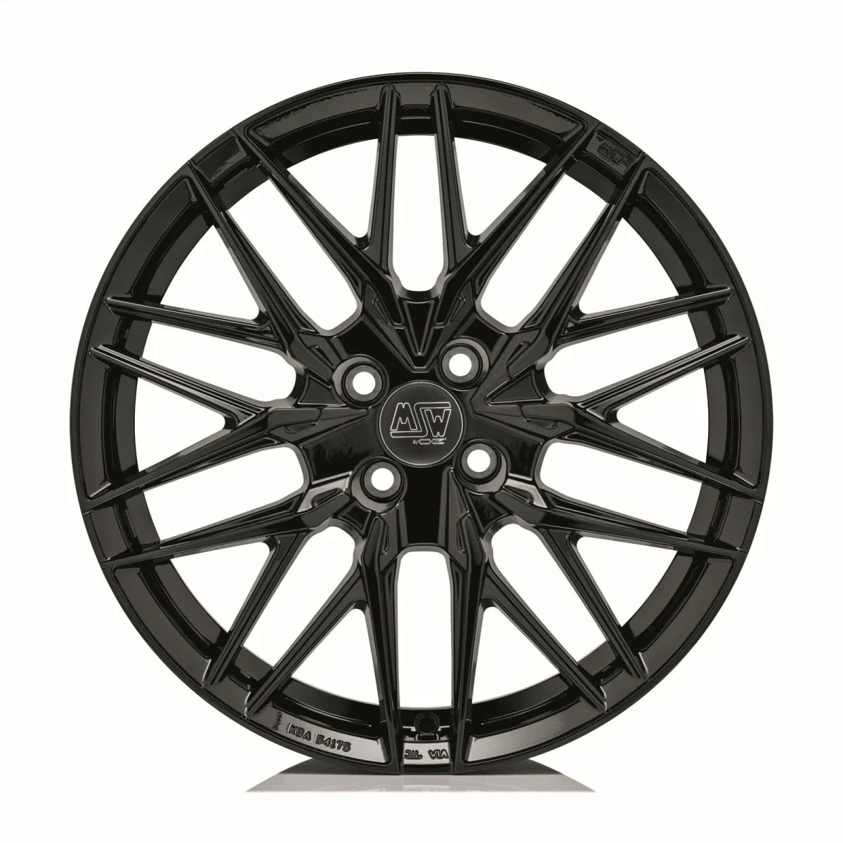 Alu kola MSW 50-4 7.5x18 4x108 ET25 Gloss Black