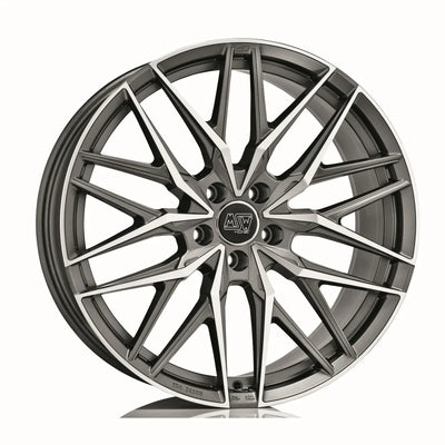 Alu kola MSW 50 10x21 5x130 ET43 Matt Gun Metal Full Polished (Mgmfp) | Wheelsup.cz