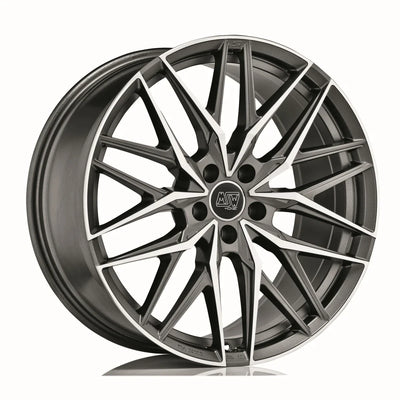 Alu kola MSW 50 8x19 5x108 ET45 Matt Gun Metal Full Polished (Mgmfp) | Wheelsup.cz