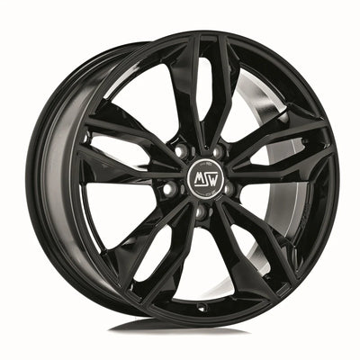 Alu kola MSW 71 8.5x19 5x112 ET44 Gloss Black | Wheelsup.cz